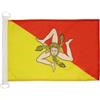 AZ FLAG Bandiera Nautica Sicilia 45x30 cm Poliestere Mesh Anelli Plastica