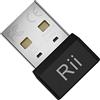 Rii Mouse Jiggler USB Non Rilevabile - Movimento del Mouse, Impedisce Screensaver e Modalità Sleep, Plug and Play, Nero