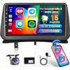 Hikity 2+64G Android 15 Autoradio per Renault Clio 3 2005-2014, 9''