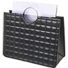Shally Dogan Portariviste Borsa in Ecopelle Nero Manici di Metallo Argentato 38 x 35 x 16 cm