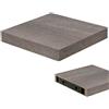 BAKAJI Mensola Parete Quadrata Scaffale 25x25x4cm Libreria Legno MDF Olmo Moderna