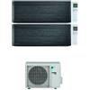 Daikin CLIMATIZZATORE DAIKIN STYLISH NEW REAL BLACKWOOD DUALSPLIT 7000+9000+2MXM40M/N R-32