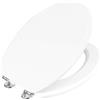 Cornat KSC00 Copriwater Sedile WC, Modello Bern in Legno Laccato, Bianco