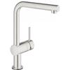 Grohe Minta Touch 31 360 DC1 Miscelatore monocomando elettronico cucina con doccetta estraibile e attivazione del flusso di acqua con solo tocco della mano finitura Cromo spazzolato - 31360DC1