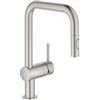 Grohe Minta 32 322 DC2 Miscelatore monocomando cucina con doccetta estraibile a due getti finitura Cromo spazzolato - 32322DC2