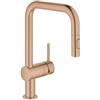 Grohe Minta 32 322 DL2 Miscelatore monocomando cucina con doccetta estraibile a due getti finitura Bronzo - Oro rosa spazzolato - 32322DL2