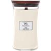 Woodwick Linen Grande Candela Profumata Vasetto