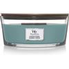 Woodwick Evergreen Cashmere Ellipse en Cashmere Candela Profumata Vasetto