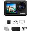 AGFAPHOTO - Action Camera - AC9500 - Real 4K 30FPS, Doppio Schermo Touch, Stabilizzazione EIS, Impermeabile 18m - WiFi - 12 Accessori Inclusi