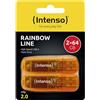 Intenso Rainbow Line 64 GB Pacco da 2 - Chiavetta USB-A 2.0, Arancione