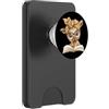 Teacher Student Reader Library Bookworm Ritratto grafico dell'amante degli animali della lettura del libro aperto del lama del PopSockets PopWallet per MagSafe