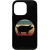 Funny Pink Piggy Farm Animal Gift Shirts Custodia per iPhone 13 Pro Retro Vintage Sunset Cute Show Pig Lover