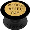 Poison Design Giorno di ripristino settimanale PopSockets PopGrip Adesivo