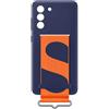 Samsung Silicone Cover with Strap custodia con fascia per Galaxy S21 FE, Navy