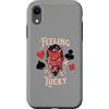 Vintage 1950s Pinup Rockabilly Dress Clo Custodia per iPhone XR Rockabilly Feeling Lucky Devil Dadi 50s Retro Vintage Casino