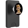Bookworm Teacher Theme Library Reader Gr Scimmia bambino libro aperto lettura animale amante grafico ritratto PopSockets PopWallet per MagSafe