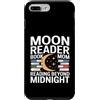 Midnight Reading Bookworm Books Custodia per iPhone 7 Plus/8 Plus Moon Reader Book La mamma legge oltre la mezzanotte