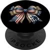 Veterans Day moms Giornata commemorativa della mamma militare con fiocco da civetta leopardato PopSockets PopGrip Adesivo