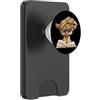 Teacher Student Reader Library Bookworm Capra bambino libro aperto lettura animale amante grafico ritratto PopSockets PopWallet per MagSafe