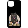 Chow Chow Puppy Lover PS Custodia per iPhone 15 Plus Easter Bunny Black Chow Chow Egg Hunter Dog Lover