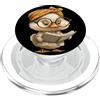 Teacher Student Reader Library Feathered Bambino Pulcino Piccolo Libro Lettura Bookworm Uccello Ritratto Grafi PopSockets PopGrip per MagSafe