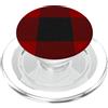 Buffalo Red Plaid MySoulCase Red Buffalo Design Christmas Decor Plaid Pattern PopSockets PopGrip per MagSafe