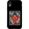 TOKYO WAVES Oni Mask Designs Custodia per iPhone XR Yokai Oni Devil - Maschera da diavolo giapponese con fiori di ciliegio