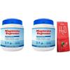 Generico MAGNESIO SUPREMO 600 GR (2 confezioni da 300 gr) + H2O Prozis Omaggio - Rilassante e rigenerante fisico e mentale - Senza Glutine, Senza Lattosio
