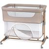 Momi Lettino multifunzione SMART BED 4-in-1, lettino co-sleeping e box, per bambini fino a 15 kg di peso, con altezza regolabile a 5 livelli, con materassino, cinghie di fissaggio e rotelle