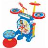 Lexibook, Paw Patrol, Set elettronico per bambini, gioco musicale, suono realistico della batteria, tastiera a 8 tasti, connettore MP3, sedile incluso, blu/rosso, K610PA