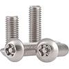ANSIEDIO Viti Torx Inox - Bulloni a Testa Tonda, Viti a Macchina, Interamente Filettata Bulloni Antifurto, M4×8mm,20 pcs
