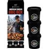 Bembo Qualità d'Autore American Chicken BBQ Box Bembo - Set 3 Spezie BBQ per Pollo - Chicken Rub Premium per Griglia, Barbecue e Forno - Kit Spezie BBQ Americano