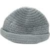 Cappello Uncinetto Bimbo 0-3 Mesi 30 cm Lana Azzurro, fatto a mano