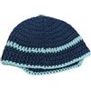 Cappello per bimbo 9/10 mesi in cotone circ 46 cm all'uncinetto con visiera R57