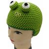 Cappello per bimbi mesi 12 in acrilico all'uncinetto circ 48 cm ranocchietto L81
