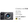 Sony FX30 Cinema Line Videocamera Mirrorless 4K Super 35
