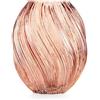 Vaso Spirale Ambra in Vetro H21 cm Collezione Aurora - Emò Italia