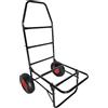 Relaxdays Carrello da Trasporto Relaxdays, Pieghevole, AxLxP: 102x50x37 cm, Pneumatici, Fino a 80 kg, Acciaio, Nero