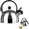 PREMIER Housewares 0505108 Bollitore a Fischio, in Acciaio Inox, 1 lt