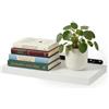 Relaxdays mensola da Parete Effetto Legno e Metallo, Libri e Decorazioni, Soggiorno, Ingresso, Cucina, Misure e Colori