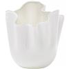 VENINI VASO FAZZOLETTO OPALINO 700 SNOW, S - 700.04, h 13.5 x 13.5 cm