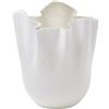 VENINI VASO FAZZOLETTO OPALINO 700 SNOW, L - 700.00, h 31 x 23 cm
