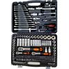 Echo Set Chiavi Bussola 218 Pezzi Kit Cricchetto 1/2 1/4 3/8 Valigetta Officina Auto