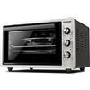 G3 Ferrari G10152 'Rostò 37 Forno Elettrico Ventilato, Raggiunge fino a 300° C, 37 Litri, Vetro doppio,1500W, Timer 90 min, Termostato regolabile, Luce interna, Accessori inclusi, Argento/Nero