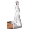 LEG AVENUE Guanti Sexy Extra Long Satin Bianco
