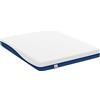 HOMCOM Materasso per 2 Persone con Imbottitura in Memory Foam al Tè Verde e Fodera Sfoderabile Lavabile, Media Fermezza, 160x200 cm | Aosom Italy