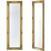 en.casa Specchio da parete barocco 132 x 42 cm specchio dorato a figura intera con cornice in legno di eucalipto specchio antico decorato con ornamenti [it.casa]