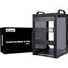 GeeekPi DeskPi RackMate T1 Plus, rack di rete 8U per server, rete, apparecchiature A/V, profondità 260 mm, colore nero