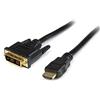 StarTech.com Cavo adattatore HDMI a DVI-D, Cavo connettore presa HDMI a presa DVI Maschio/Maschio da 2 m, nero