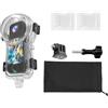 Higatful Insta 360 X4 Air - Custodia protettiva invisibile per immersioni subacquee fino a 50 m, per Insta360 X4 Air, con accessori per staffa